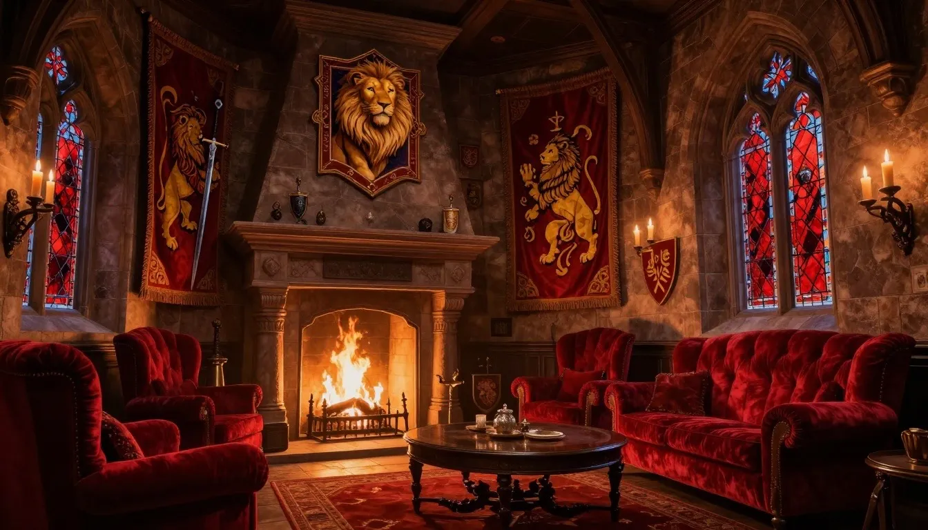 Gryffindor house scene