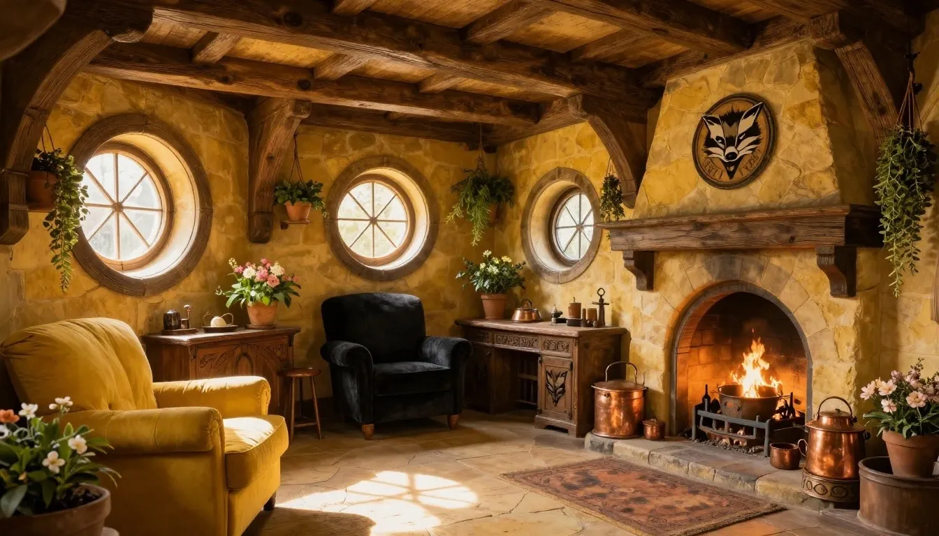 Hufflepuff house scene