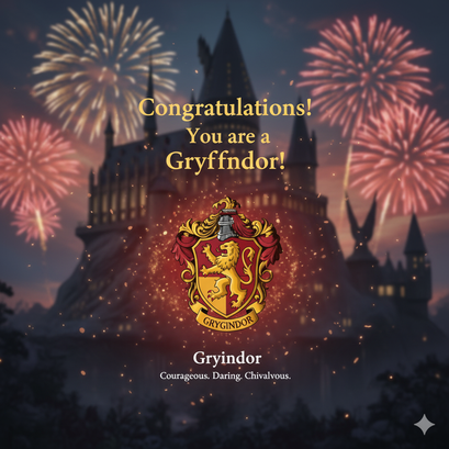 Get Your Harry Potter House Quiz Results